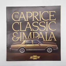 Chevrolet 1982 Caprice Impala Vintage Dealship Sales Brochure