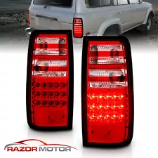 For 1991 1992 1993 1994 1995 1996 1997 Toyota Land Cruiser Red LED Tail Lights (For: 1995 Land Cruiser)