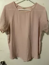 lily white blouse , large pink shirt for women, summer sale, only $1.50