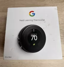 Google Nest Learning Thermostat (3rd Generation) - Mirror Black