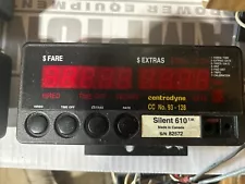 CENTRODYNE SILENT 610 Taxi Cab Meter w Bracket & Wiring