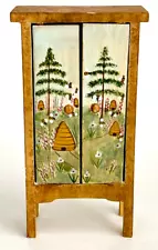 Mills River Hand Crafted & Painted Dollhouse Larder Cabinet Cupboard