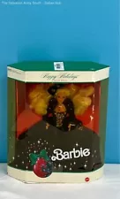 BARBIE 1991 Happy Holidays Doll Christmas Special Edition Mattel #1871 -Box Worn