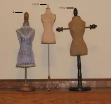 3 decorative dress forms/mannequins