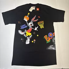 Vintage Nike T Shirt Mens Medium Space Jam 90s Jordan Looney Tunes Bugs Bunny