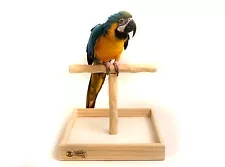 Deluxe Tabletop NU Perch - Large Tabletop Perch Stand for Macaws and Big Parrots