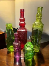 Set Of 5 Magic Genie Bottles Well Not Really But Beautiful!