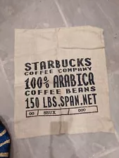 Starbucks Coffee Bean Sack Hessian Coffee Bag Jute Sack New Never Used