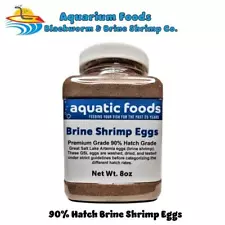 Brine Shrimp Eggs Jar. Premium Grade 90% Hatch Great Salt Lake Artemia Eggs