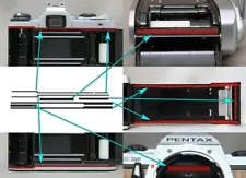 【3 sets with INSTRUCTION】Precut Light Seal Kit PENTAX ME,ME super,MV-1 Japan 795