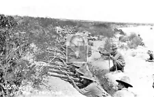 US Army Troops In Trench El Paso Texas TX Reprint Postcard