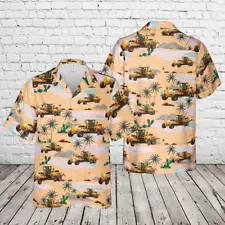 Road Construction Machine Caterpillar 14H Motor Grader Hawaiian Shirt S-5XL