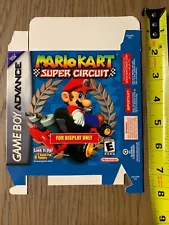 NINTENDO Game Boy Advance Promo - MARIO KART For Display Only - Promotional Box