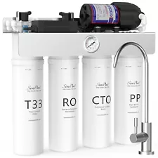 SimPure Tankless UV Reverse Osmosis RO Water Filter System Under Sink 400 GPD