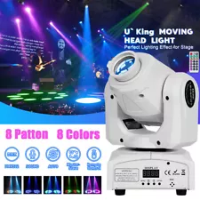 60W Moving Head Lights DMX 8GOBO RGBW LED Stage Light with Remote DJ Disco Light