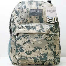 Camouflage Large School Backpack 16" Carry All Travel Bag Book Bag Hunting New