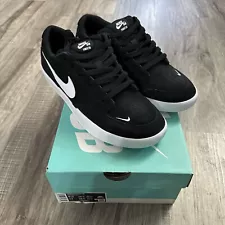 Nike SB Force 58 Black White Skateboard Skate Shoe CZ2959-001 Men’s Size 9.5