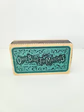 Vintage Ohio Blue Tip Matches Blue Strike Anywhere Great Condition