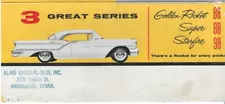 1957 Oldsmobile J2 Rocket sales brochure GOLDEN ROCKET 88 SUPER 88 STARFIRE 88