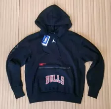 Air Jordan Chicago Bulls Courtside NBA Statement Hoodie Mens Sz Medium RRP £74