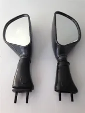 Carbon Racing Mirrors For 98-02 Kawasaki Ninja ZX6R 98-03 ZX9R 06-08 650R (For: Kawasaki Ninja ZX9R)