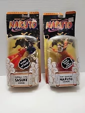 Naruto Mattel Sasuke Fireball Jutsu Sasuke Figure SEALED 2006 Anime 2 Figures