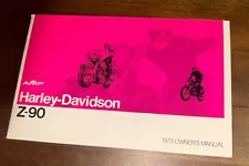 OEM Genuine Harley-Davidson AMF 1973 Z-90 Owners Manual