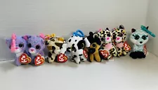 Lot Of 8 TY Beanie Boos Key Clip Keychain NWT