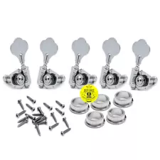 for Musicman Bass Guitar Tuners 5 Strings Tuning Pegs Machine Heads Set of 1L4R