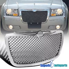 Fits 2005-2010 05-10 Chrysler 300 300C Front Mesh Grill Hood Grille