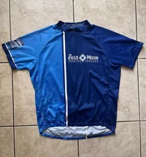 Primal Blue Moon Mens Short Sleeve Cycling Jersey Shirt Blue Bike Race Sport Tee