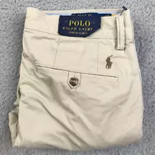 Polo Ralph Lauren Pants Mens 30/30 Khaki Stretch Slim FIt Chino NEW NWT