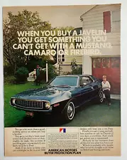 Print Ad AMC Javelin 1972 13 in x 10 in