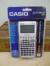 Casio FX-9750GII-WE Graphing Calculator Pre-Algebra Geometry Physics Etc NEW