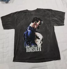 The Punisher XL T Shirt, (Marvel) Acid Wash Shirt, Over Sized Shirt.