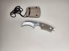 Necklace Knife KARAMBIT-STYLE KNIFE WITH SHEATH