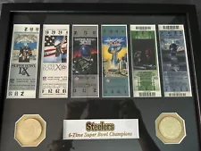 pittsburgh steelers Super Bowl Champion ticket Frame