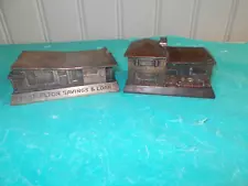 2 VINTAGE COPPER SAVINGS AND LOAN COIN BANKS BOTH WITH KEYS!