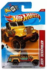 2012 Hot Wheels #218 Thrill Racers - Prehistoric Jeep Scrambler