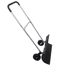 Bandwagon Rolling Snow Pusher Heavy Duty Adjustable with 6" Wheels