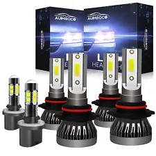 For Chevy Tahoe 2001-2006 Combo 6x 6500K LED Headlight Hi/Lo + Fog Light Bulbs (For: 2001 Chevrolet Tahoe)