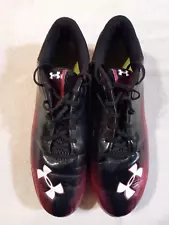 Mens Under Armour Spotlight 4D Foam micro G red & black football cleats size 12