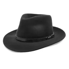 STETSON Men's Cruiser Crushable Soft Wool Felt Fedora Hat - All Colors & Sizes