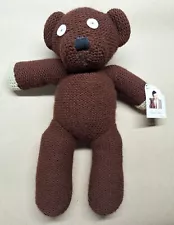 Mr Bean Teddy Bear Original Plush Brown Knit Vintage Stuffed Doll 1997 - 15”