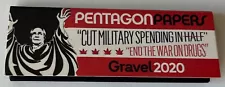 Marijuana rolling papers Mike Gravel for President Pentagon Kissinger peace 2020