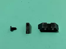 USED FACTORY OEM GLOCK NIGHT SIGHTS BLACK WITH SCREW 17 22 23 19 34