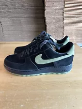 Pre-Owned NikeiD Air Force 1 Low Suede 'PDX' Black/Sage 808791-983 Size 10