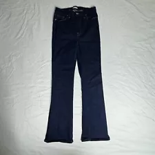 Good American Always Fits Dark Wash High Waist Straight Leg Jeans Size 14-18