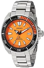 Seiko Men's SRPC07 Prospex Divers Watch Automatic ORANGE Samurai Rare