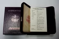 *NEW* 1986 S PROOF SILVER EAGLE BOX, COA & VELVET CASE (NO COIN OR CAPSULE)